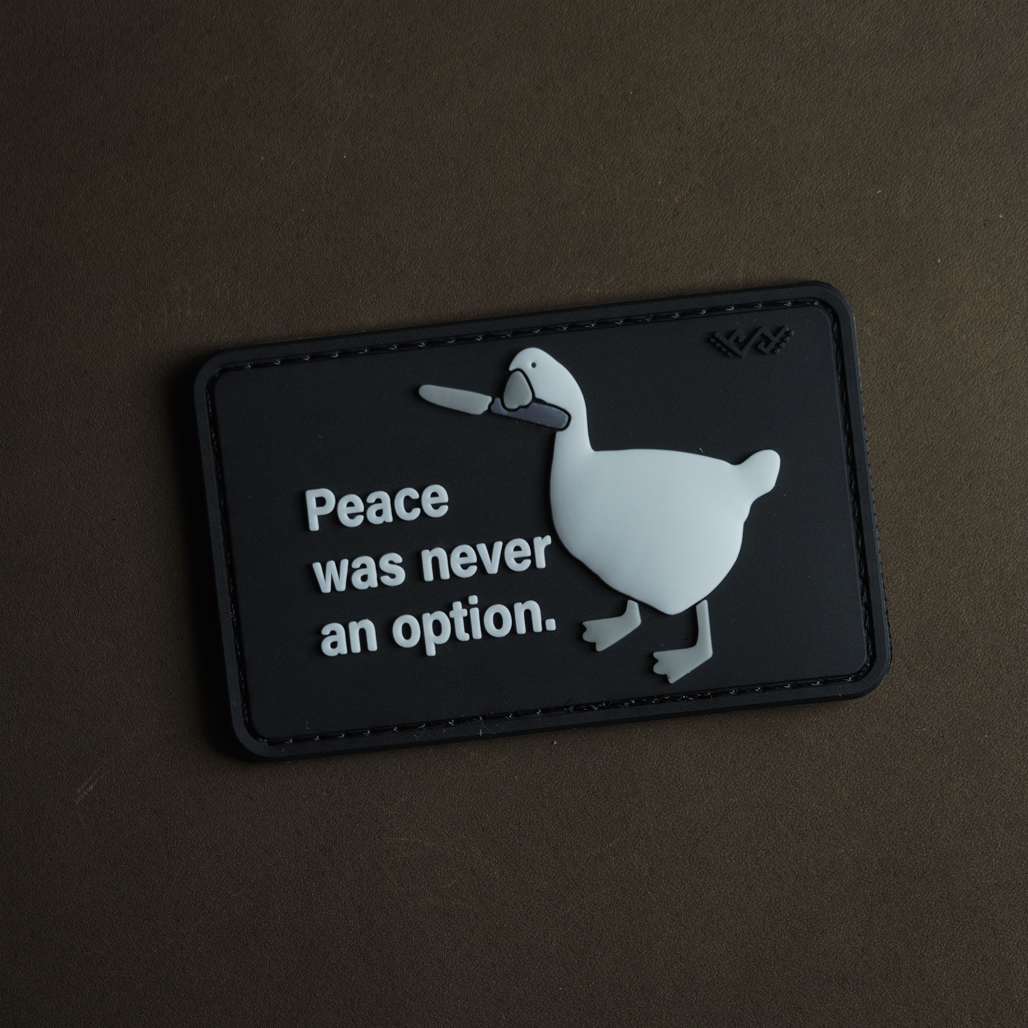 PVC Patch “Peace Was Never an Option”