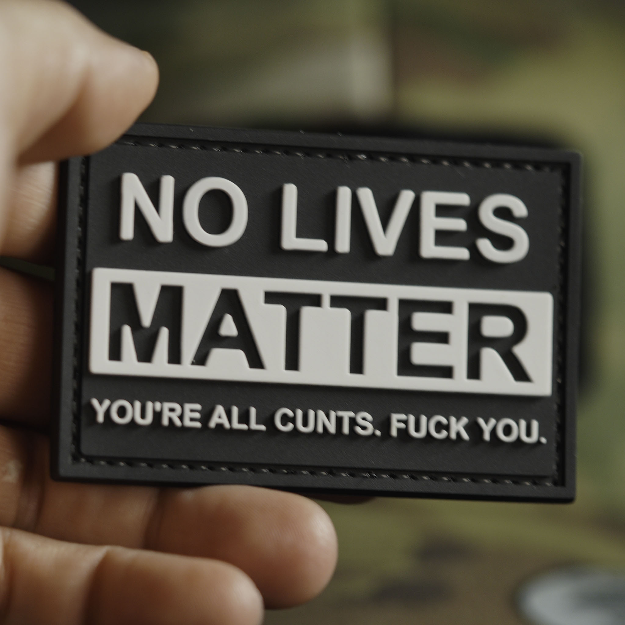 PVC Patch "No Live Matter"
