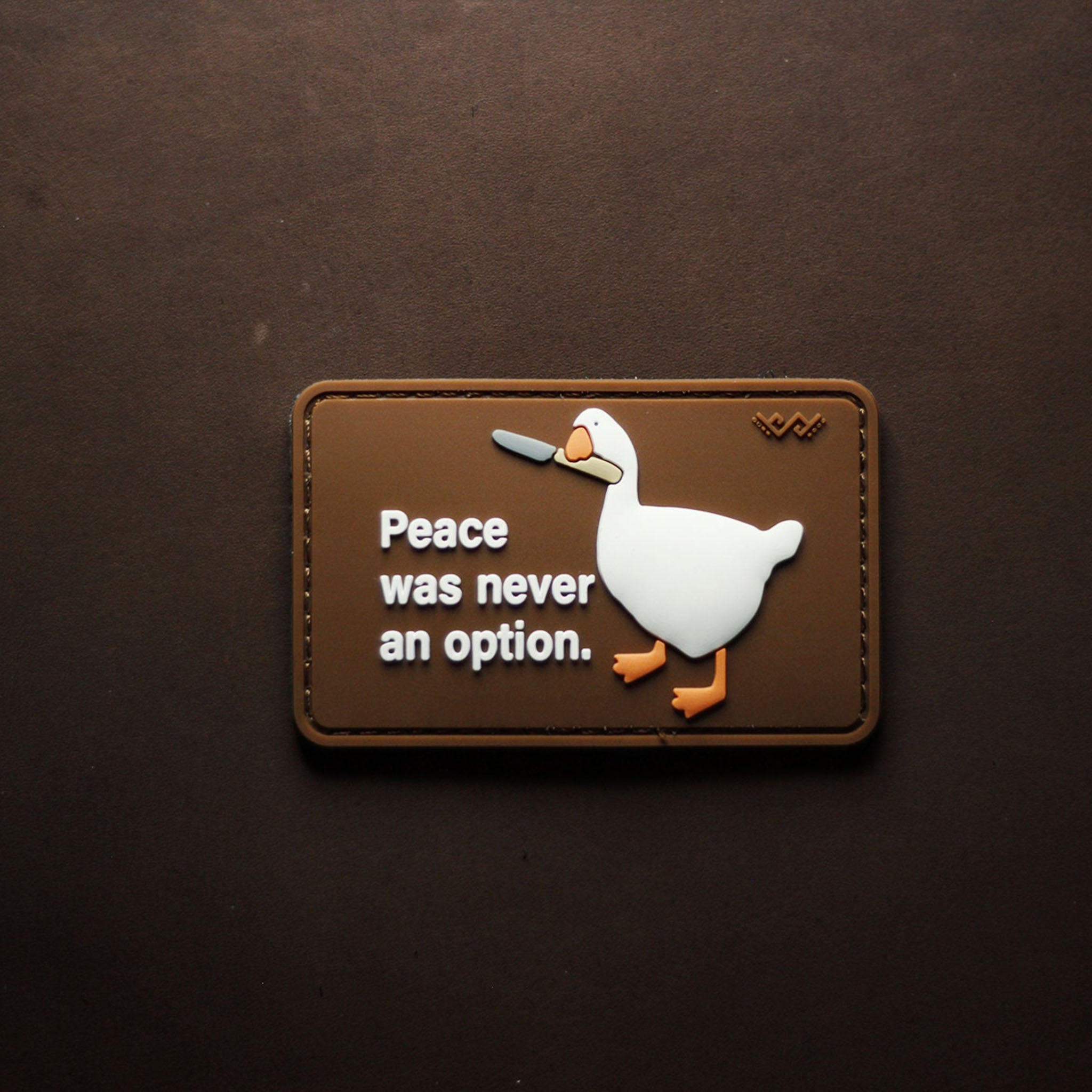 PVC Patch “Peace Was Never an Option”