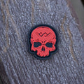 PVC Patch PaganEDC Skull in compact 2D design with raised details and Velcro backing.