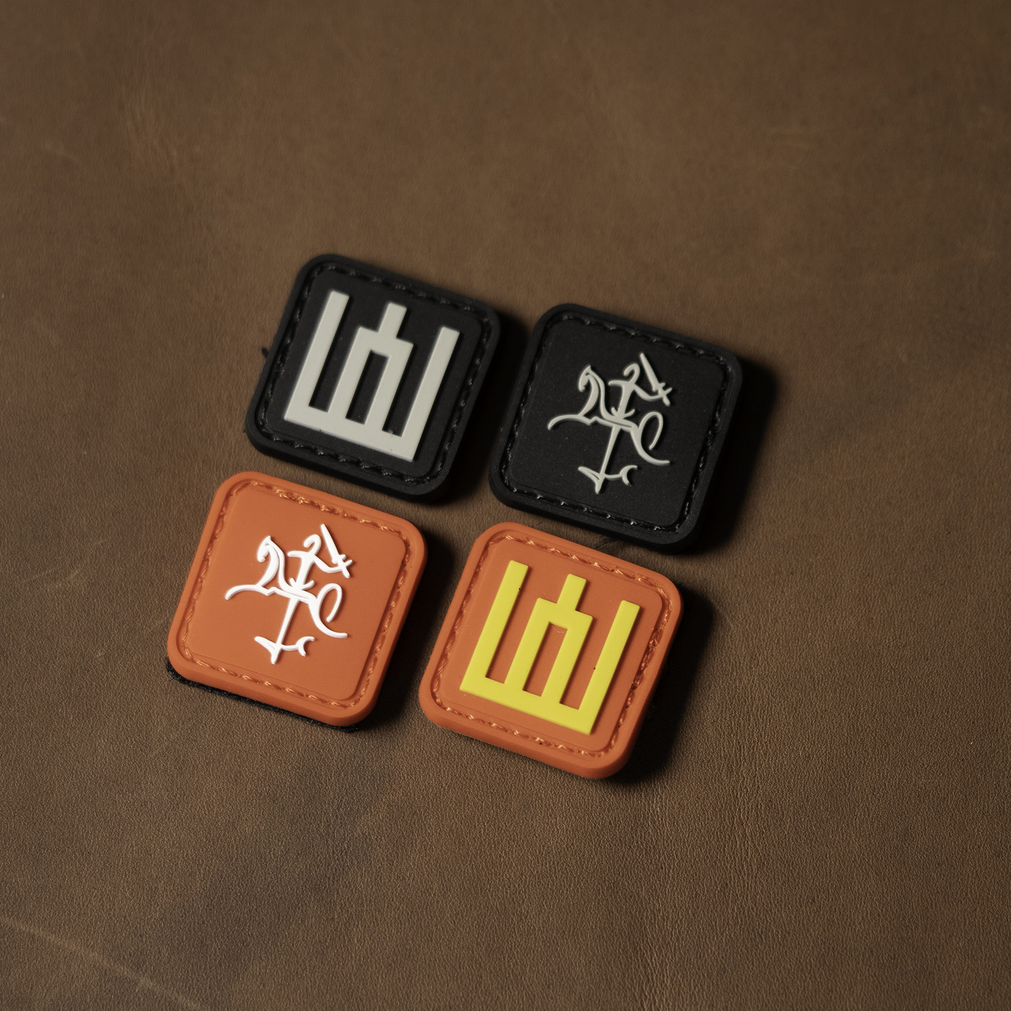 Small square PVC patch featuring either the Vytis or Gedimino Tower symbol in various colors.